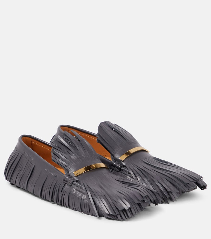 Tod's Yorky fringed leather loafers