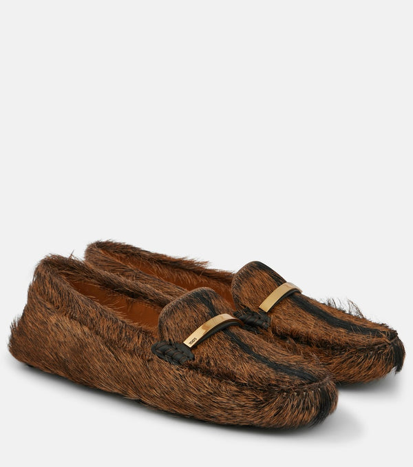 Tod's Gommino shearling loafers