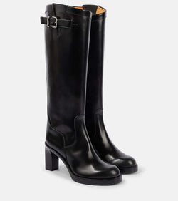 Tod's Polished leather knee-high boots