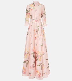 Carolina Herrera Floral silk gown