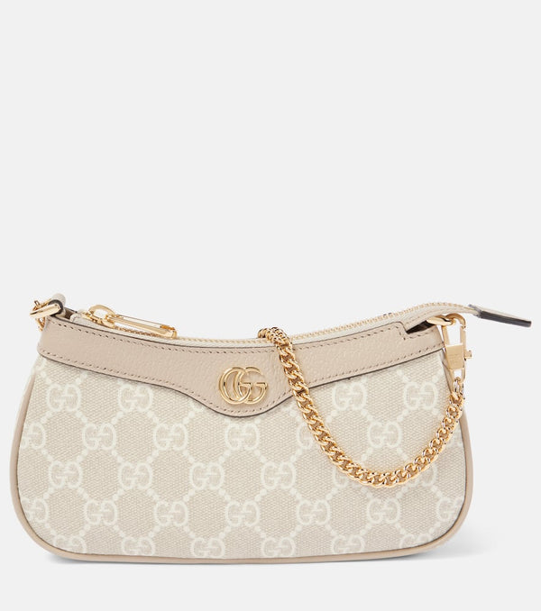 Gucci Ophidia Mini leather-trimmed shoulder bag