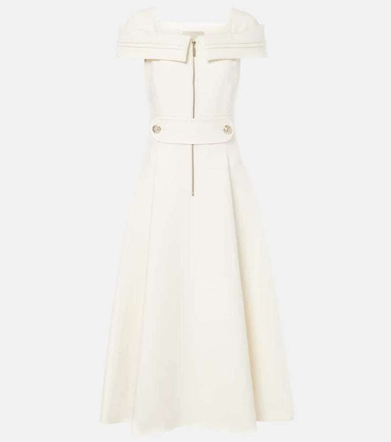 Elie Saab Crêpe midi dress