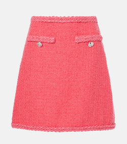 Giambattista Valli Wool-blend tweed miniskirt