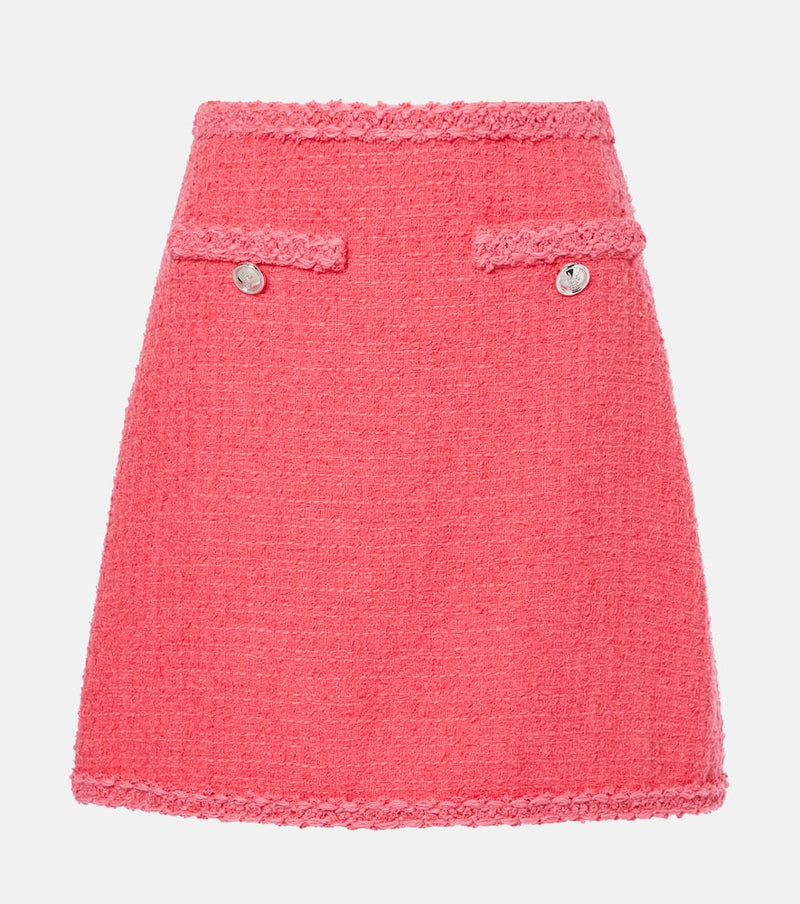 Giambattista Valli Wool-blend tweed miniskirt