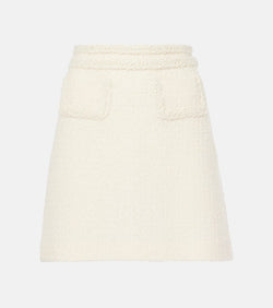 Giambattista Valli High-rise wool-blend tweed miniskirt