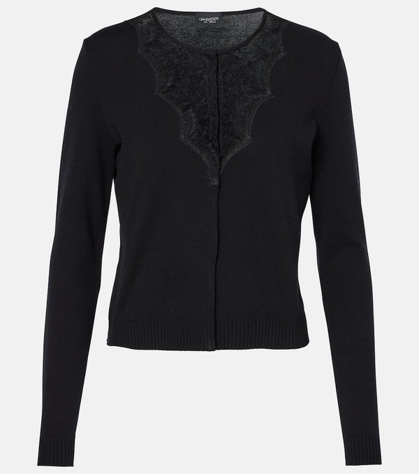 Giambattista Valli Lace-trimmed cardigan