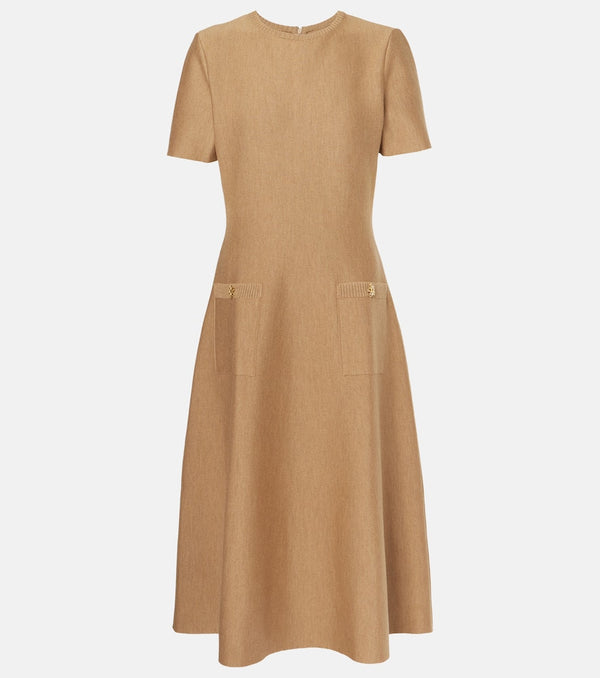 Oscar de la Renta Wool-blend midi dress