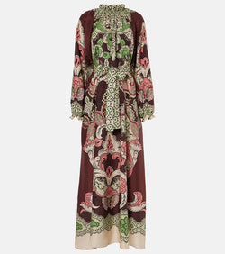 La DoubleJ Cerere printed silk voile maxi dress