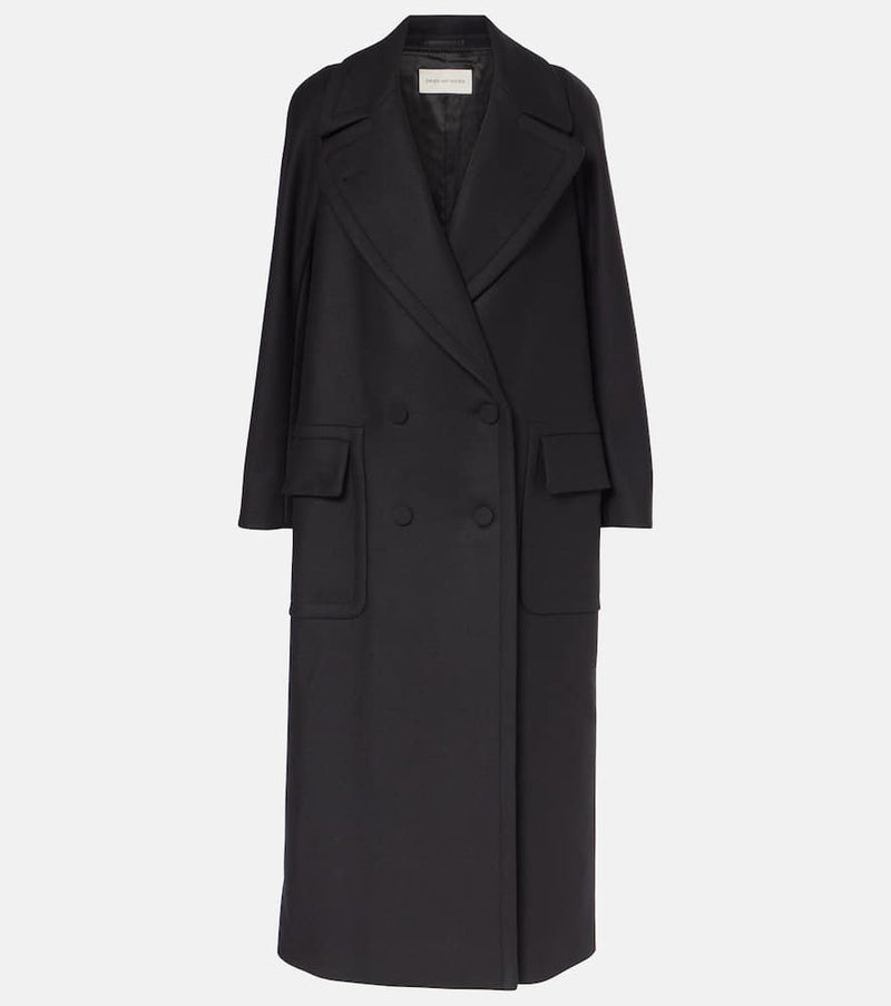 Dries Van Noten Double-breasted wool-blend coat