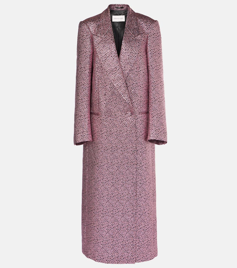 Dries Van Noten Lamé coat