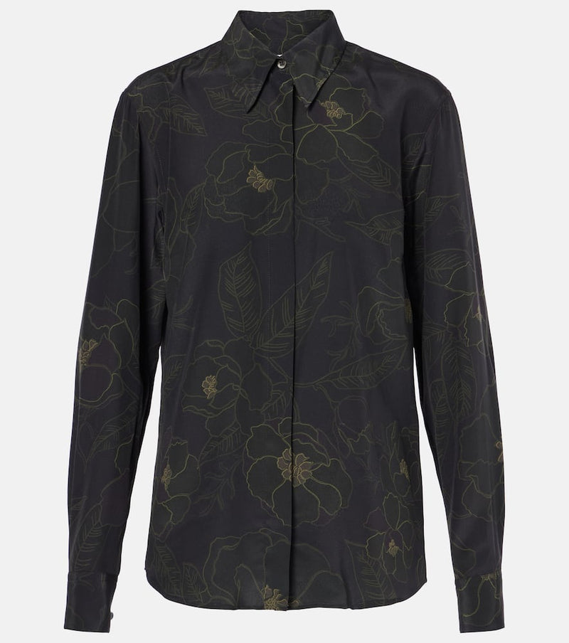 Dries Van Noten Floral silk shirt