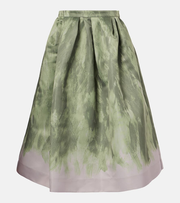 Dries Van Noten Satin midi skirt