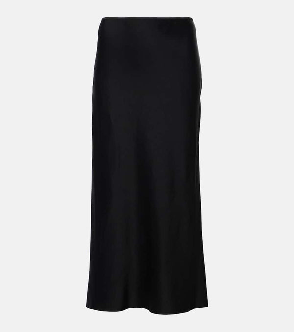 Dries Van Noten Satin midi skirt