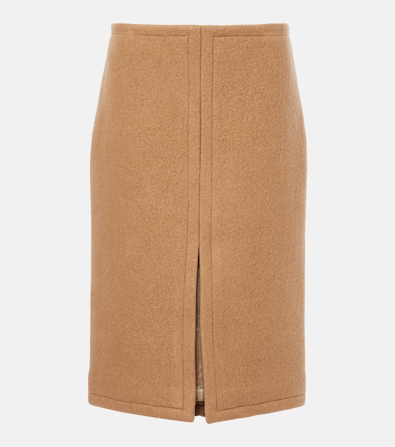 Dries Van Noten Wool midi skirt