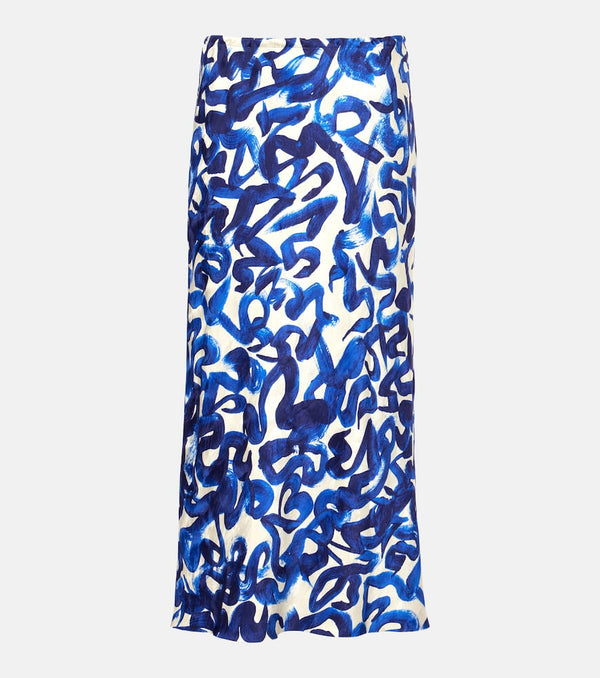 Dries Van Noten Printed midi skirt