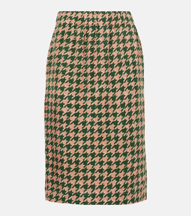 Dries Van Noten Houndstooth pencil skirt