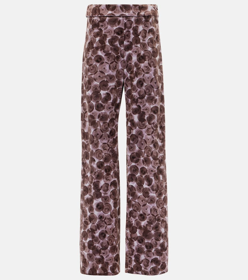 Dries Van Noten Pantera cotton-blend straight pants