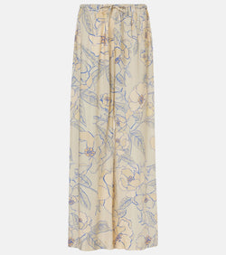 Dries Van Noten Floral wide-leg pants