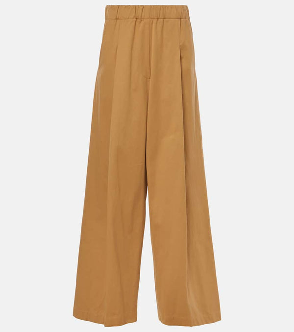 Dries Van Noten Cotton wide-leg pants