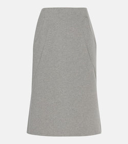 Dries Van Noten Cotton-blend midi skirt