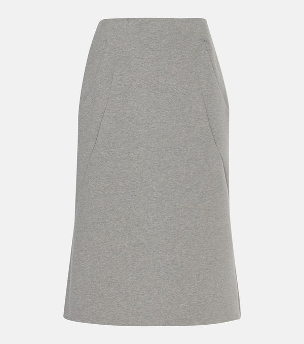 Dries Van Noten Cotton-blend midi skirt