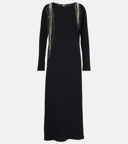 Dries Van Noten Crystal-embellished maxi dress