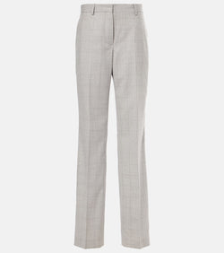 Dries Van Noten Checked wool straight pants