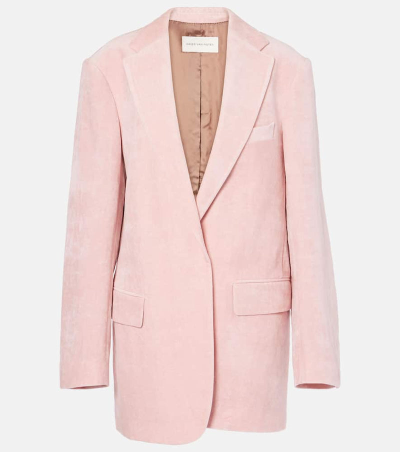 Dries Van Noten Cotton and hemp blazer