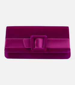 Manolo Blahnik Maygot velvet clutch