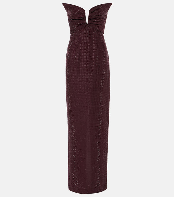 Roland Mouret Crystal-embellished gown