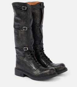 Miu Miu Leather knee-high boots