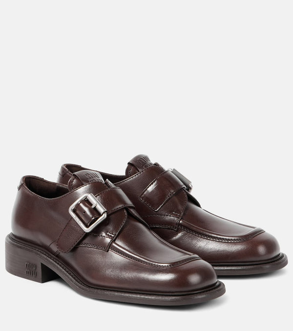 Miu Miu Polished leather brogues