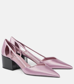 Prada Cutout satin pumps