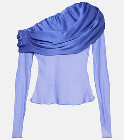 Christopher Esber Draped silk top