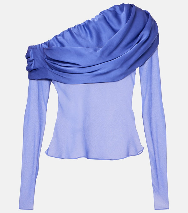 Christopher Esber Draped silk top