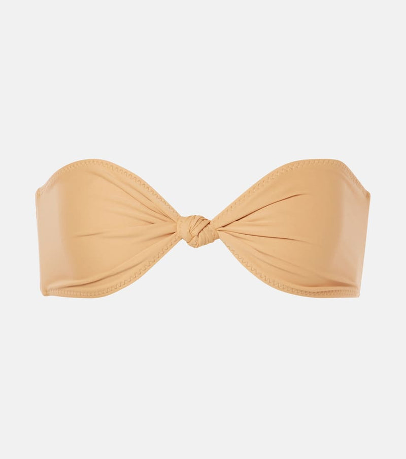 Same Gathered bandeau bikini top