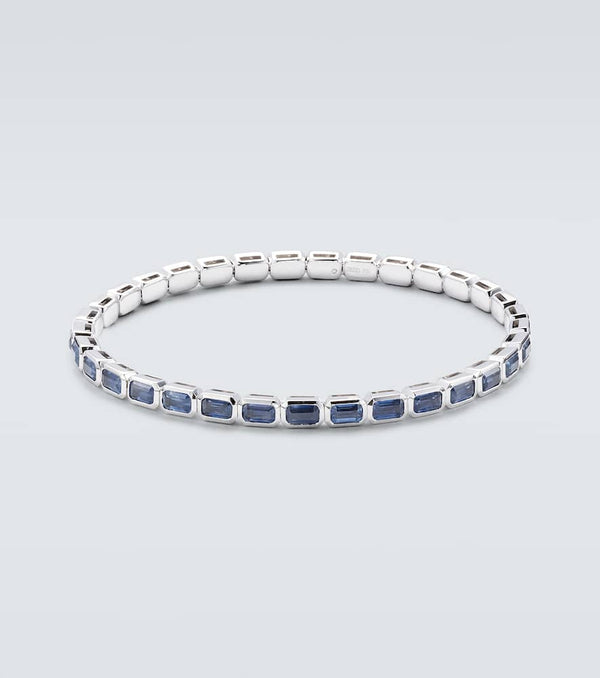 Shay Jewelry 18kt white gold bracelet with sapphires and diamonds