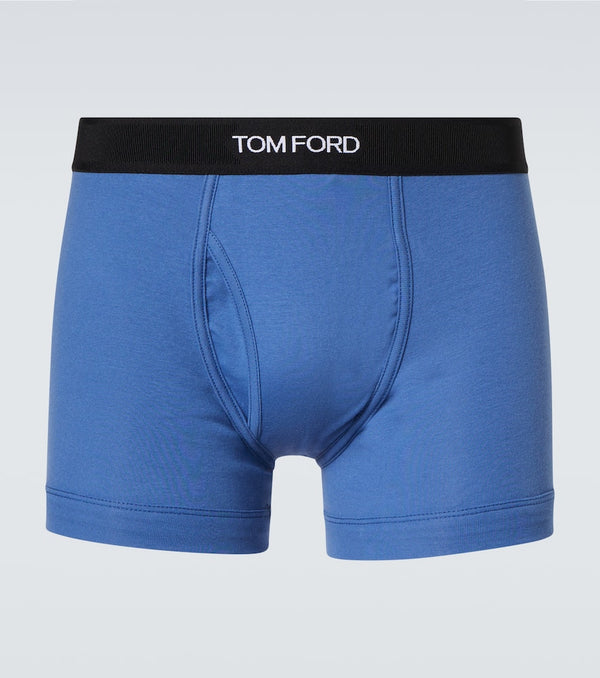 Tom Ford Logo cotton-blend jersey boxer briefs