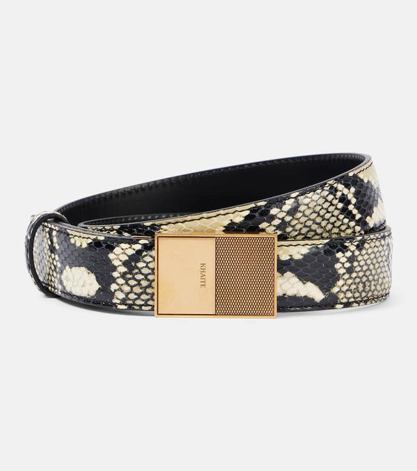 Khaite Elio snake-effect leather belt