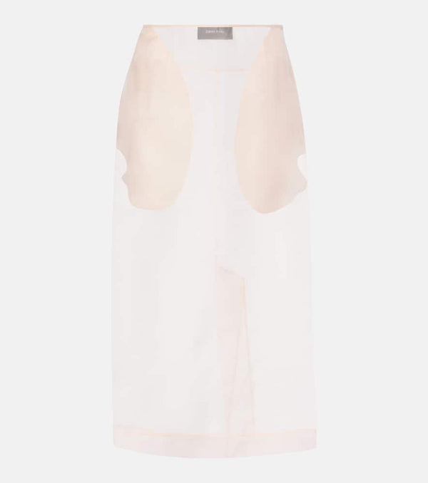 Simone Rocha Silk organza pencil skirt