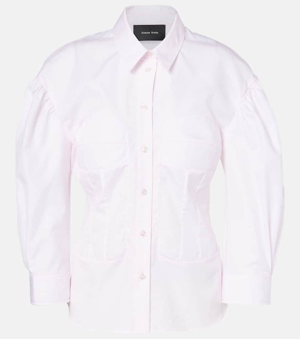 Simone Rocha Cotton corset shirt