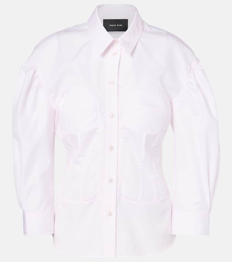 Simone Rocha Cotton corset shirt