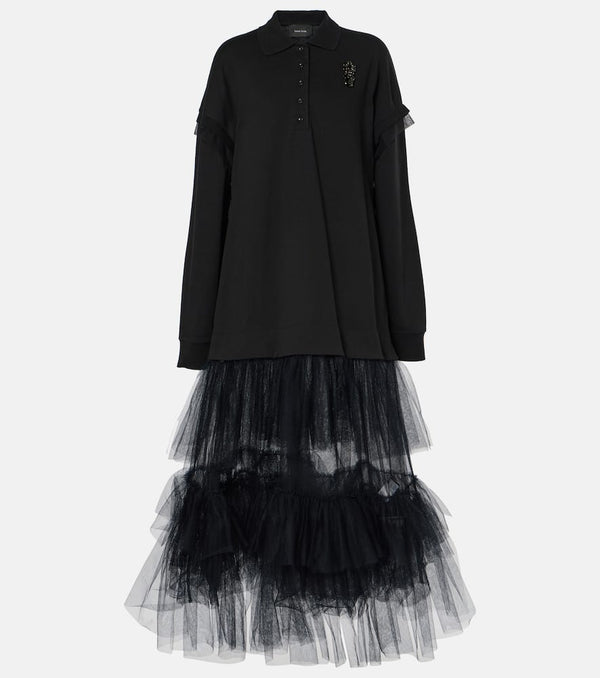 Simone Rocha Cotton jersey polo dress