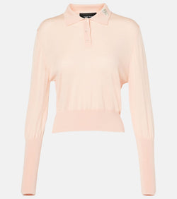 Simone Rocha Wool and silk polo sweater