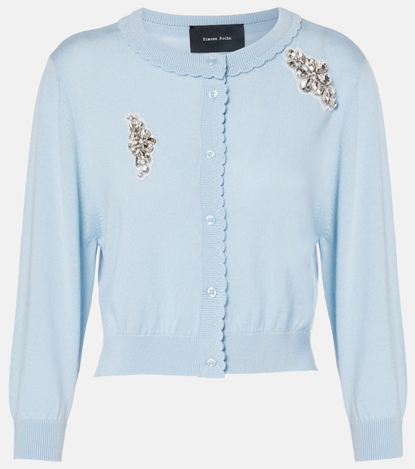 Simone Rocha Embellished wool cardigan