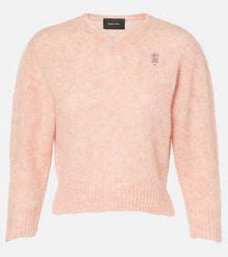 Simone Rocha Cropped alpaca and wool-blend sweater