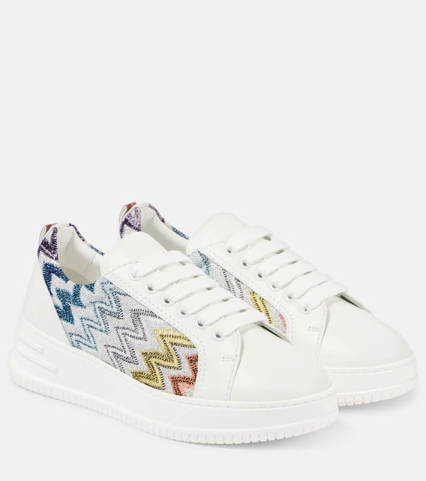 Missoni Zigzag leather sneakers