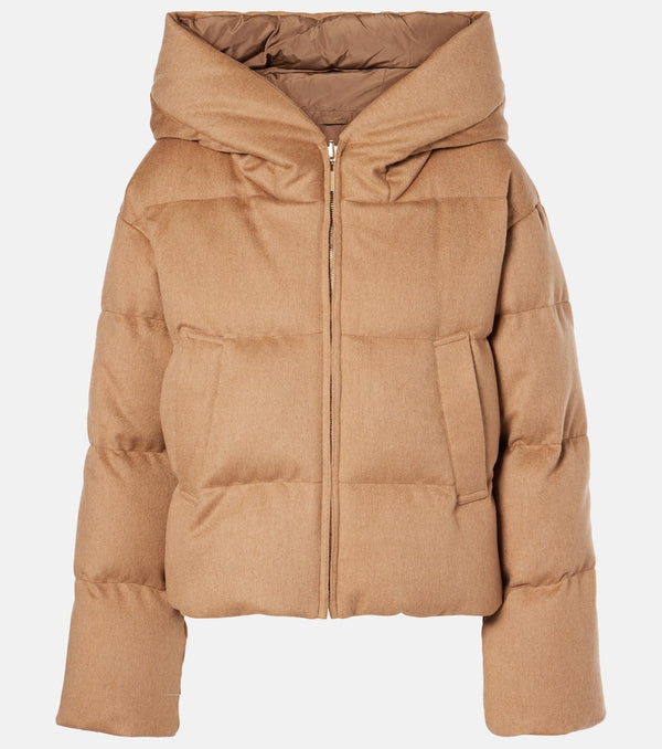 Max Mara The Cube Dalia camel hair puffer jacket