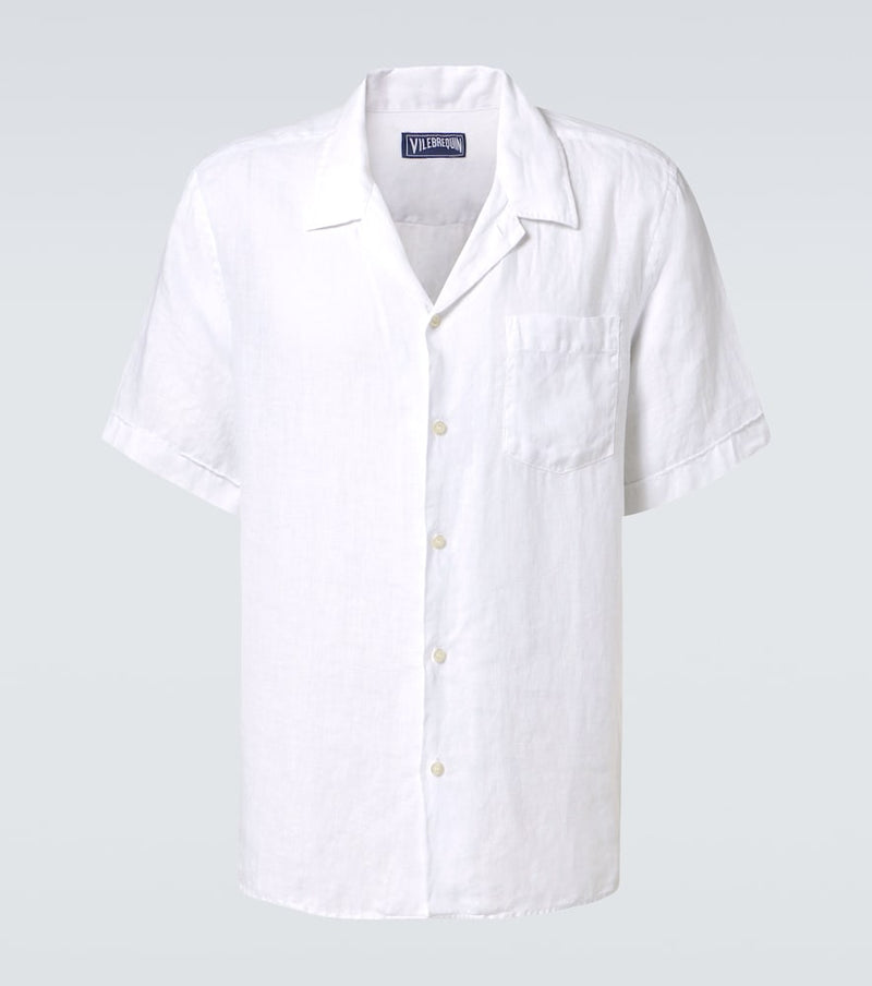 Vilebrequin Charli linen bowling shirt
