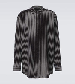 Balenciaga Flowing striped poplin shirt